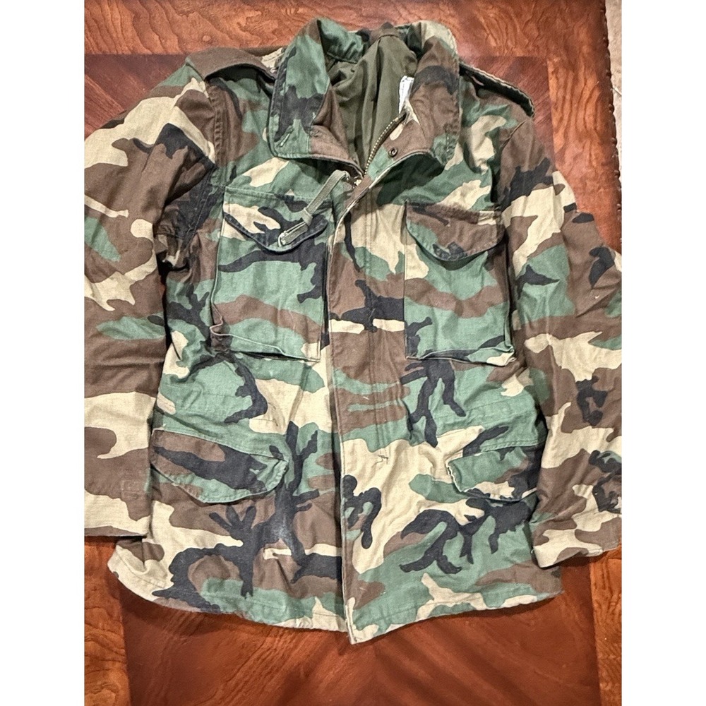 Vtg Genuine Military Coat camoflage cold weather field jacket‎ Medium regular